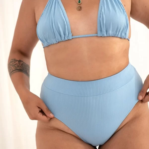 Luigi Σλιπ Μαγιό Plus Size - Σιέλ