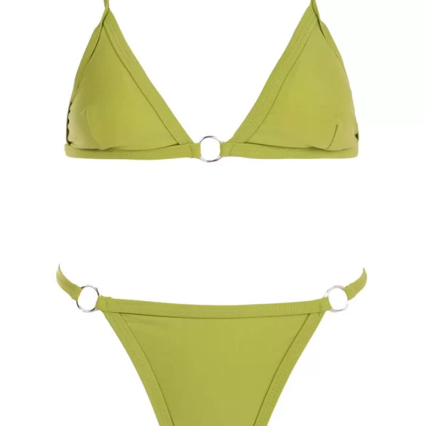 GIGI-Μαγιό Σετ Μπικίνι με Κρικάκια - Πράσινο