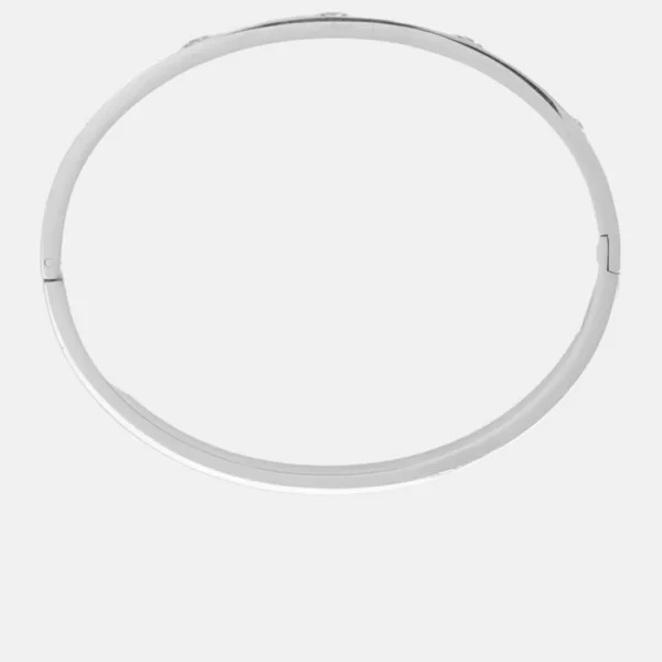 Βραχιόλι Χειροπέδα με Strass - Ασημί