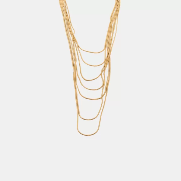 Κολιέ με Πολλές Αλυσίδες - Χρυσό