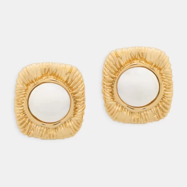 Σκουλαρίκια με Πέρλα - Χρυσό