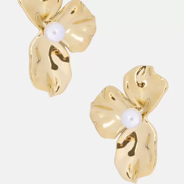 Σκουλαρίκια με Πέρλες - Χρυσό