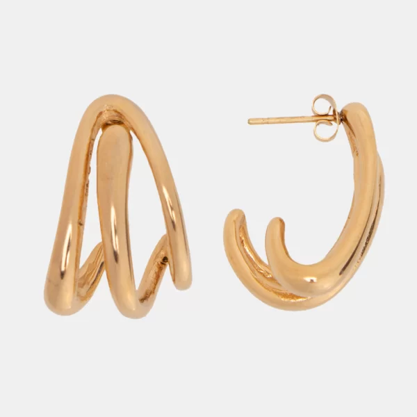 Σκουλαρίκια Κρίκοι - Χρυσό