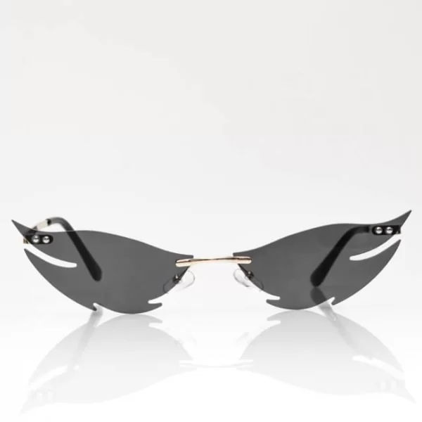 Γυαλιά Ηλίου Φλόγες Χωρίς Πλαίσιο - Μαύρο