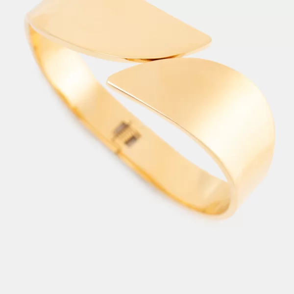 Βραχιόλι Χειροπέδα με Άνοιγμα - Χρυσό