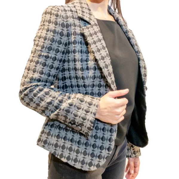 EA - Σακάκι Γυναικείο 1NG24T1M111-BLACK-GREY