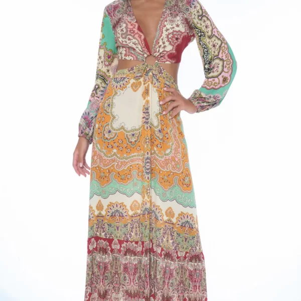 Miss Bikini - Μακρύ Φόρεμα Γυναικείο V3039D-Vicami