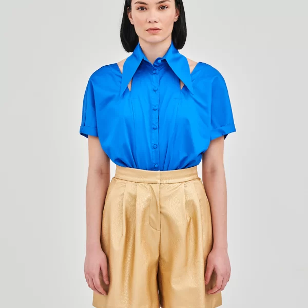 Stelios Koudounaris - Τοπ Γυναικείο SHR.1616-BLUE