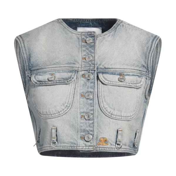  COURRÈGES ΠΑΛΤΟ & ΤΖΑΚΕΤ Denim τζάκετ