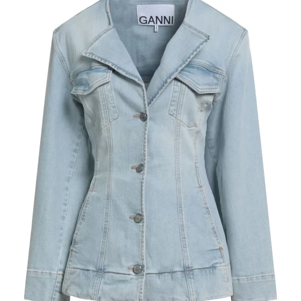  GANNI ΠΑΛΤΟ & ΤΖΑΚΕΤ Denim τζάκετ