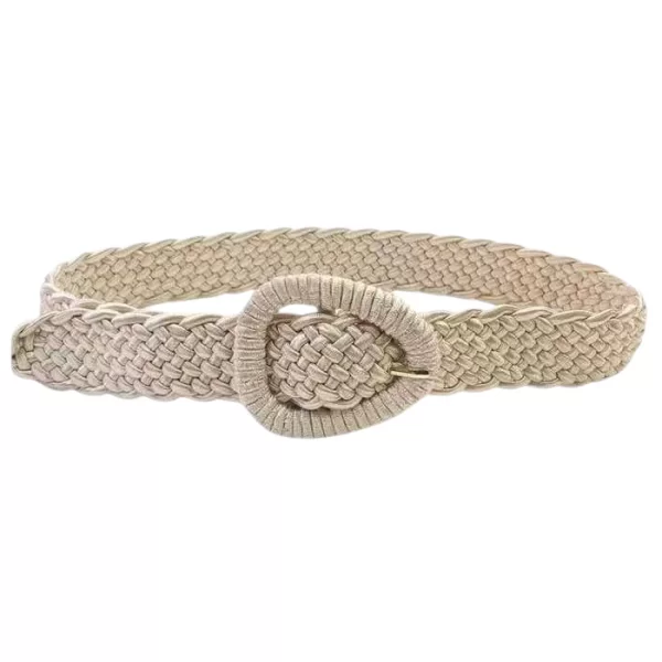 PerfectDress.gr boho πλεκτή ζώνη rayon Malta μπεζ