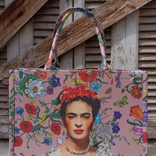 PerfectDress.gr boho tote bag Frida 2 ροζ