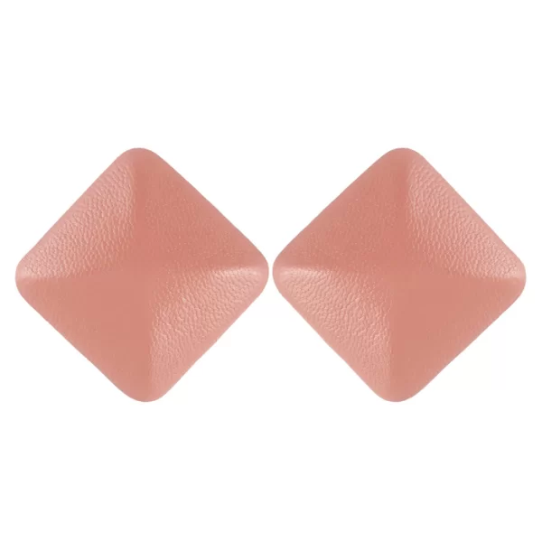 PerfectDress.gr retro 60s leatherette σκουλαρίκια ρόμβος σάπιο μήλο