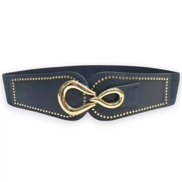 PerfectDress.gr retro φαρδιά ζώνη Infinity navy blue