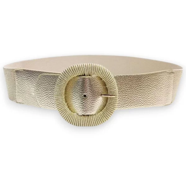 φαρδιά ελαστική ζώνη Metalin gold
