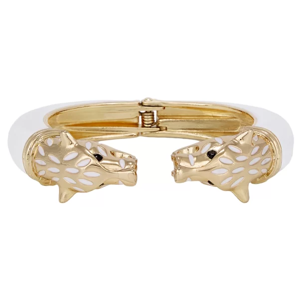 PerfectDress.gr βραχιόλι μεταλλικό Τiger gold λευκό