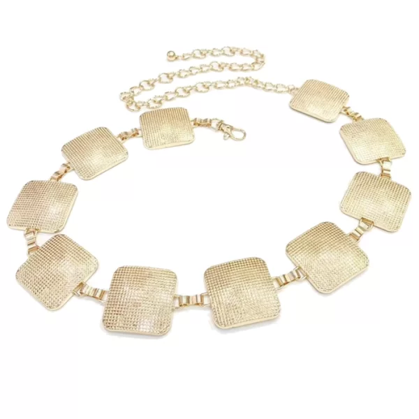 PerfectDress.gr vintage μεταλλική ζώνη Quad gold