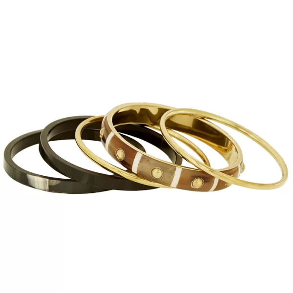 PerfectDress.gr boho luxe βραχιόλια natural Horn & Bronze