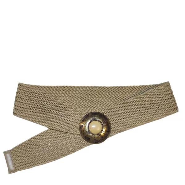 PerfectDress.gr boho πλεκτή ζώνη Monica beige