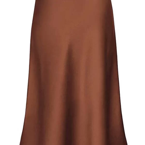 PerfectDress.gr must have σατέν φούστα Julienne brown