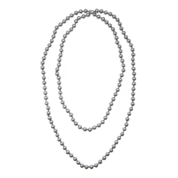 PerfectDress.gr κολιέ long graphite pearls