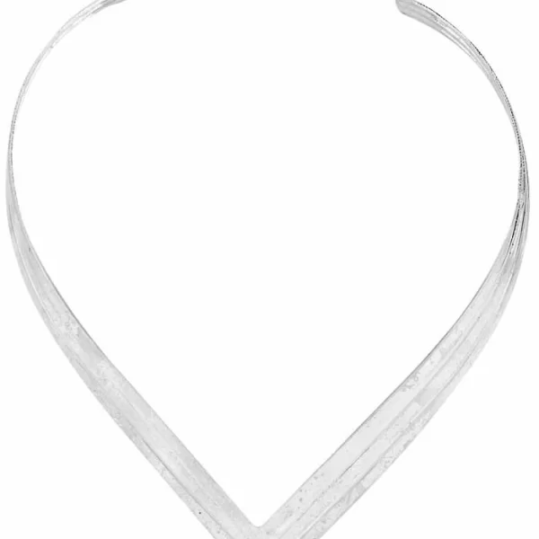 PerfectDress.gr χειροποίητο μεταλλικό ασημί τσόκερ