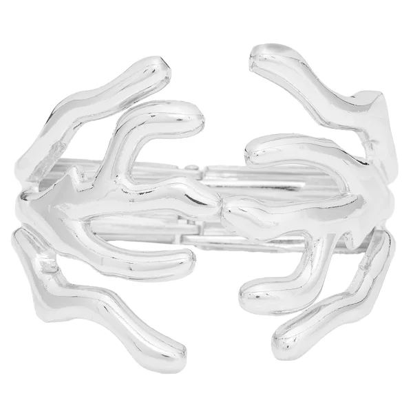 PerfectDress.gr chic βραχιόλι μεταλλικό Coral ασημί