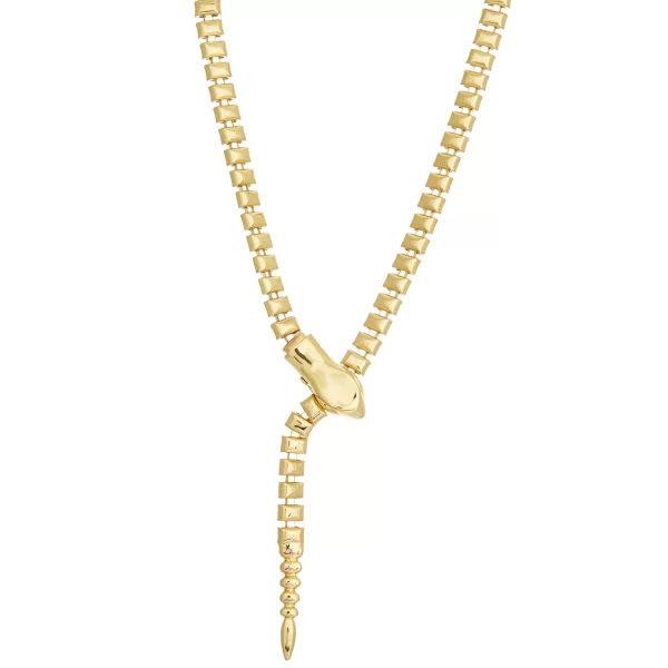 κολιέ μεταλλικό Snake χρυσό