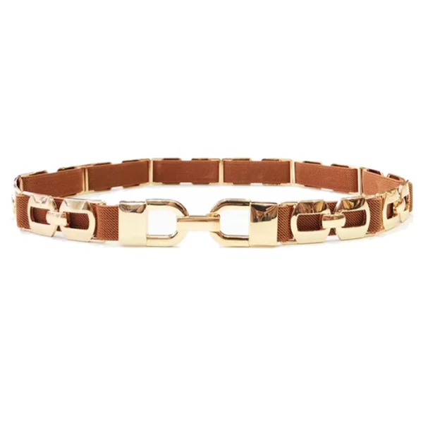 μεταλλική ελαστική ζώνη Beata camel