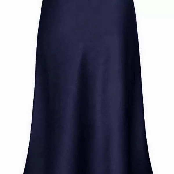 must have σατέν φούστα Julienne μπλε noir