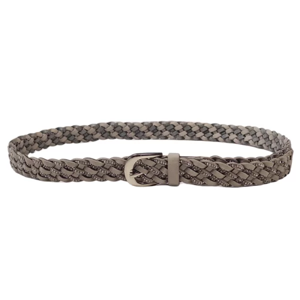 PerfectDress.gr boho luxe ζώνη Braid mix strass grey