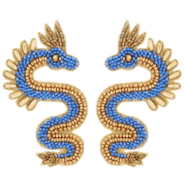 PerfectDress.gr boho σκουλαρίκια Dragons blue