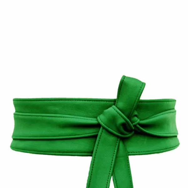 japanese ζώνη Obi από δερματίνη σε grass green