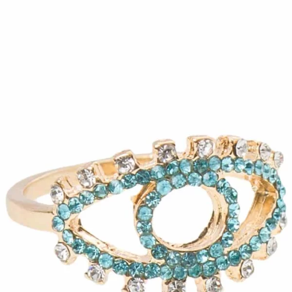 PerfectDress.gr modern evil eye δαχτυλίδι golden