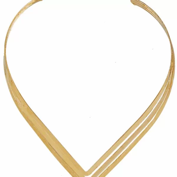 PerfectDress.gr χειροποίητο μεταλλικό χρυσό τσόκερ