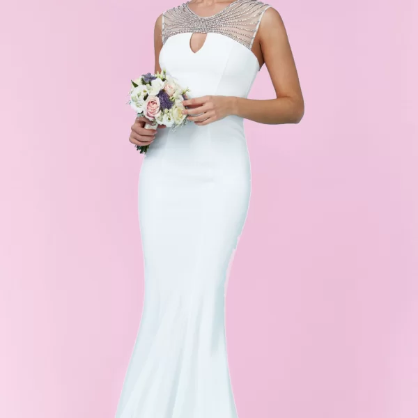 bridal strass rays φόρεμα mermaid