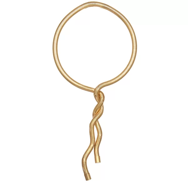 κολιέ μεταλλικό Spiral χρυσό