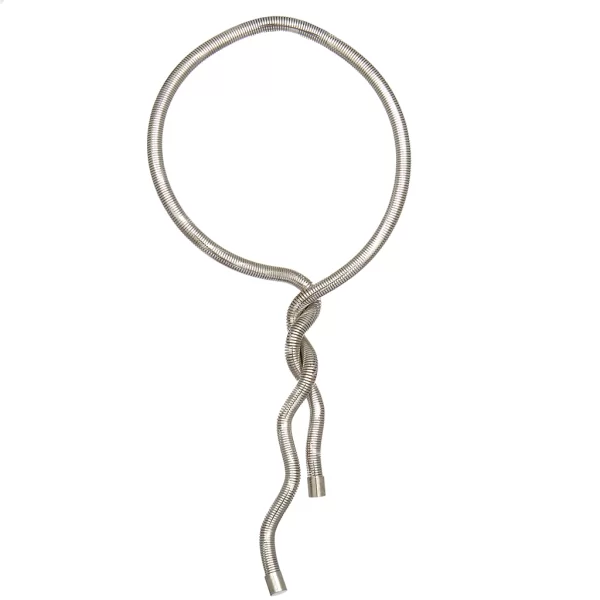 κολιέ μεταλλικό Spiral ασημί