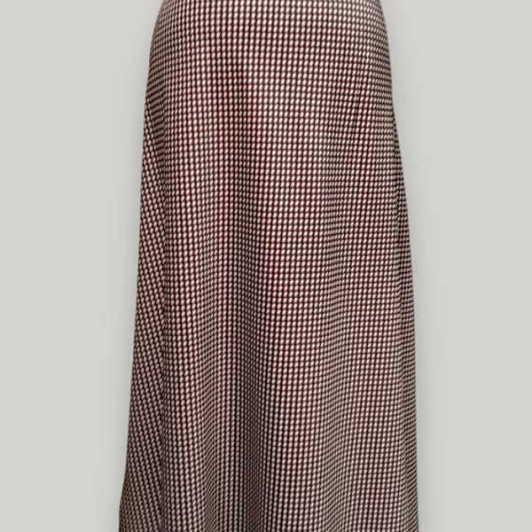 πουά σατέν φούστα Dorothy καφέ