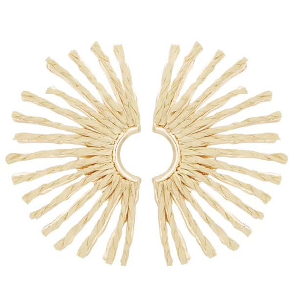 PerfectDress.gr boho σκουλαρίκια Sun μπεζ