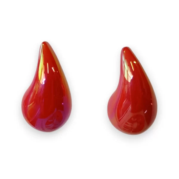 PerfectDress.gr σκουλαρίκια coloured Drops κόκκινο