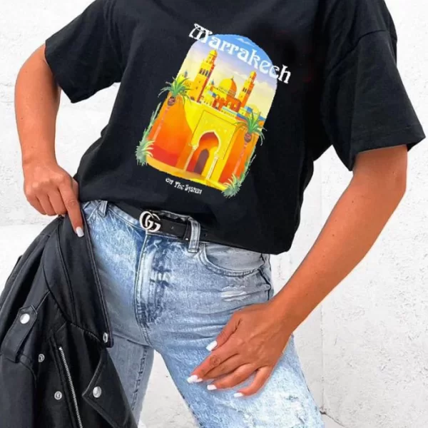 PerfectDress.gr casual T-shirt Marrakech μαύρο