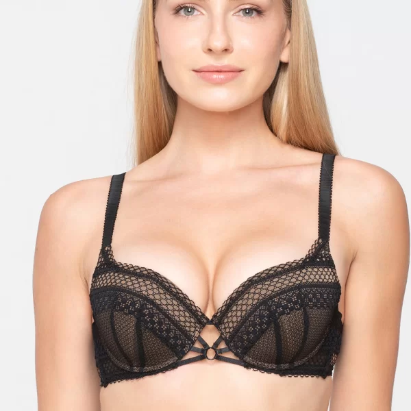 Luna Luna γυναικείο σουτιέν μπαλκονέ με φορμάρισμα και μπανέλα ''Claire'' (D Cup)-16602a