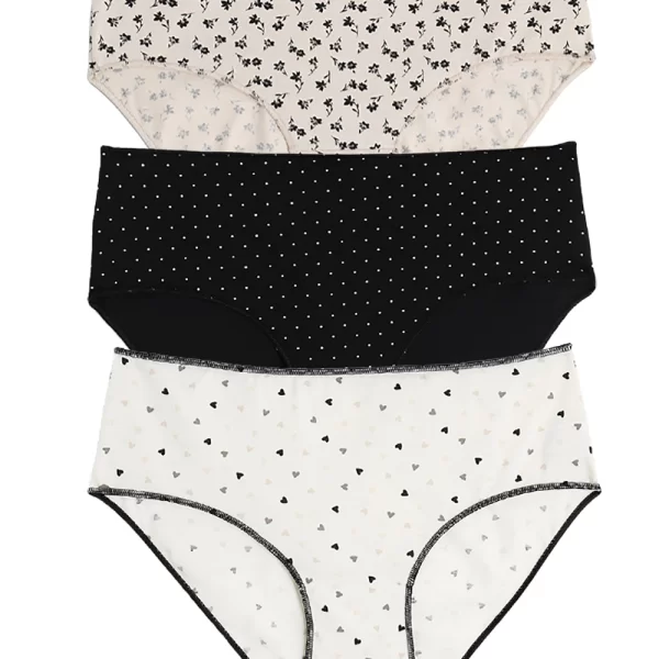 Cotonella Cotonella Γυναικεία εσώρουχα Midi slip (Συσκ. 3 τεμαχίων)-3488-I403-4G100