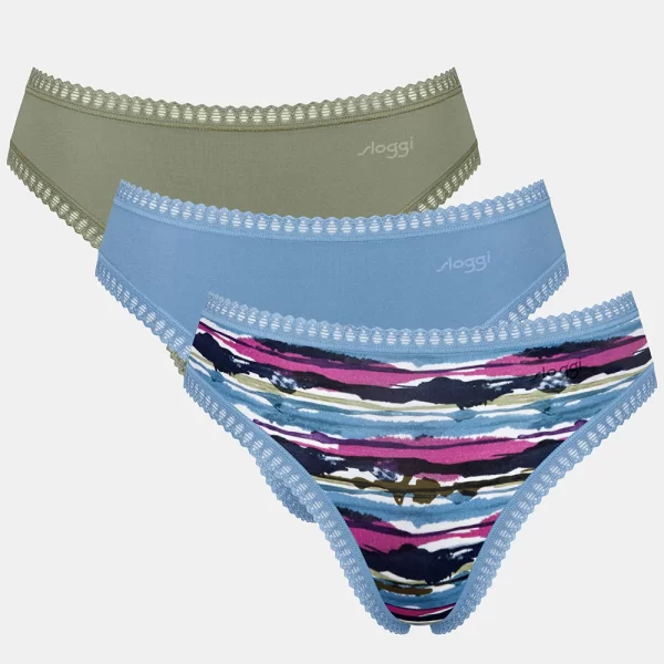 Sloggi Sloggi γυναικεία εσώρουχα Sloggi GO Crush H High Leg (Συσκ. 3 τεμαχίων)-10219672-M010