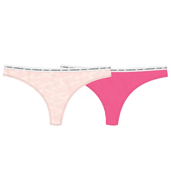 CK One Γυναικεία εσώρουχα σλιπάκια Thong (2τμχ.)-QD3788E-1CR