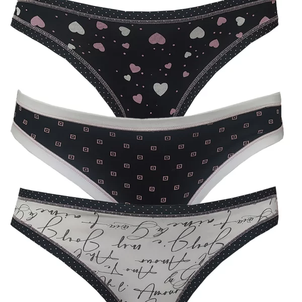 Cotonella Brasiliano τριπλέτα σλιπ (3τμχ)-GD139-E221-1B100