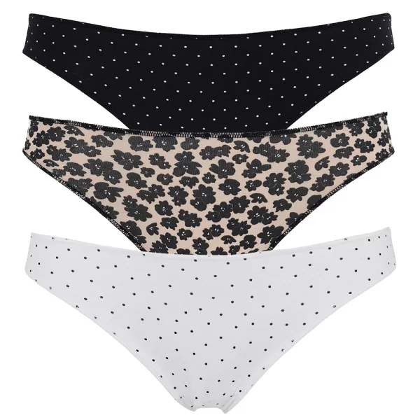 Cotonella Cotonella Γυναικεία εσώρουχα Brasiliano slip τριπλέτα (3τμχ)-3490-E403-2F100