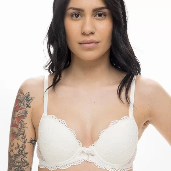 Γυναικείο σουτιέν Push Up με δαντέλα (B Cup)-33-5350