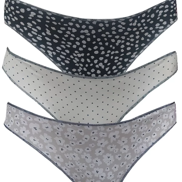 Cotonella Cotonella γυναικεία εσώρουχα Mini Slip τριπλέτα (3 τμχ) -3487-E303-4D100